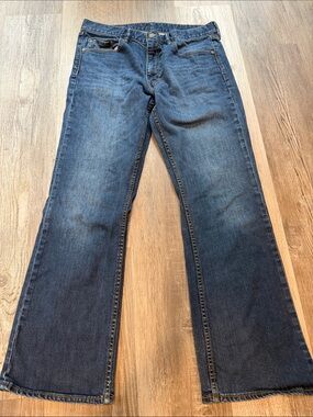 Banana Republic Men's Dark Blue Bootcut Jeans